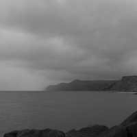 Buy canvas prints of Westbay in Dorset BW by David French