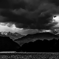Buy canvas prints of Clouds over Ulswater Lake District by David French