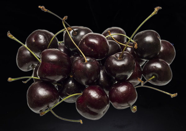 Fresh Cherries Picture Board by David French