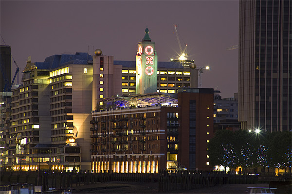 Oxo tower at night Picture Board by David French