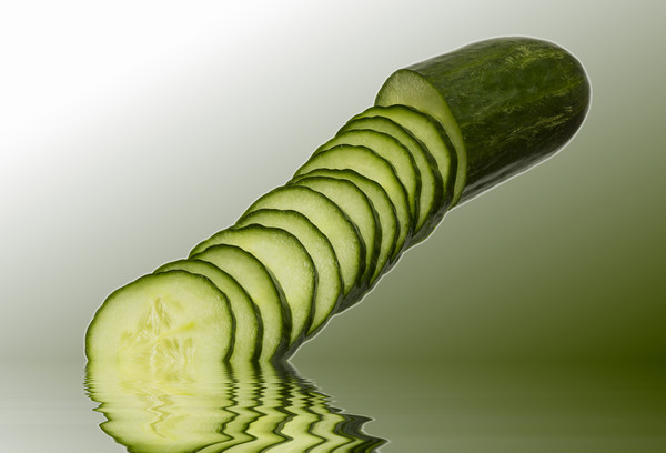 Cool as a Cucumber Slices Picture Board by David French
