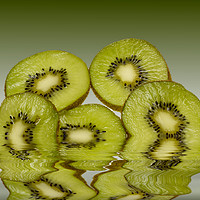 Buy canvas prints of Fresh Kiwi fruits by David French