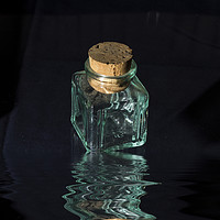 Buy canvas prints of Antique glass Bottle by David French