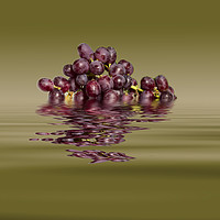 Buy canvas prints of Krissy Gold Grapes to wine by David French