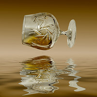 Buy canvas prints of Brandy Decanter Glass by David French