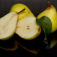 Buy canvas prints of Fresh Pears Fruit by David French