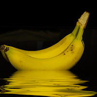 Buy canvas prints of Ripe Yellow Bananas by David French