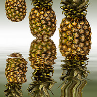 Buy canvas prints of Fresh ripe pineapple fruits by David French