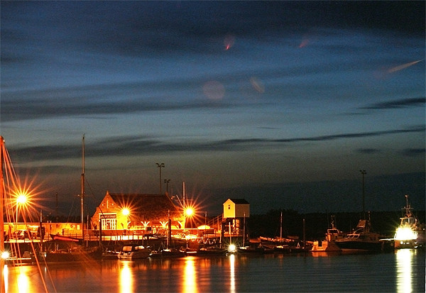 Wells next the Sea at night Picture Board by David French