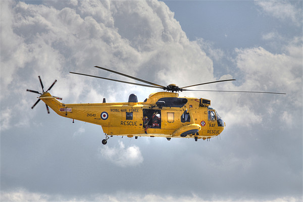 RAF Sea King Helicopter Picture Board by David French