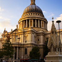 Buy canvas prints of St Pauls Cathedral at London Attractions by David French