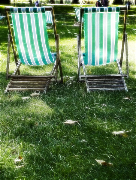 Deck Chairs Picture Board by David French