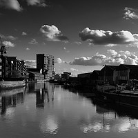 Buy canvas prints of Barking Creek  River Roding by David French