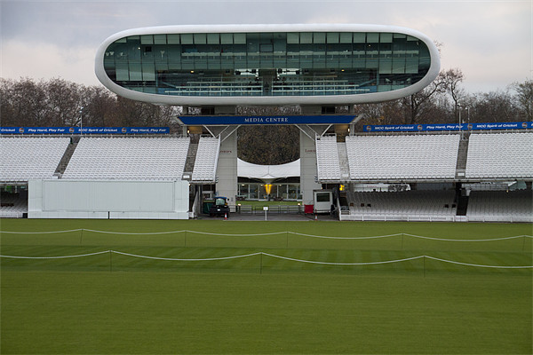 Lords Cricket ground media centre Picture Board by David French