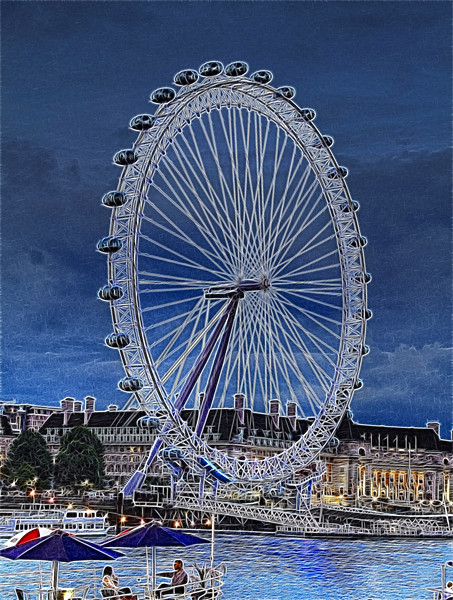 Fractals of the London Eye Picture Board by David French