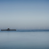 Buy canvas prints of Herne Bay old pier Kent  by David French