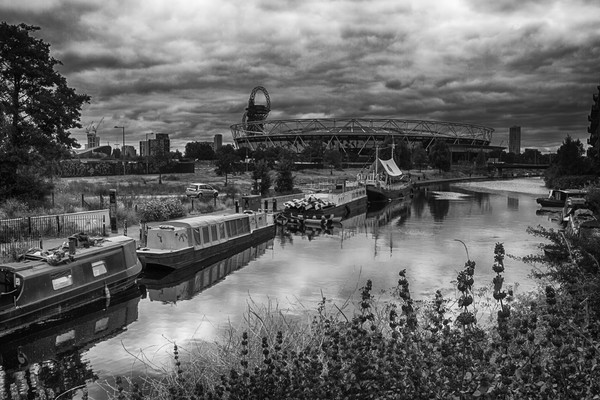 London Stadium and River Lea Picture Board by David French