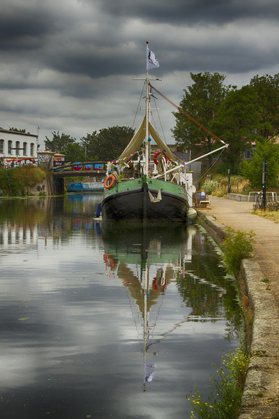 Dutch Barge River Lea Picture Board by David French