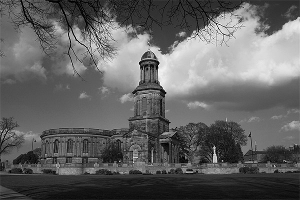 St Chads church BW Picture Board by David French