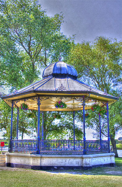 Band Stand hdr Picture Board by David French