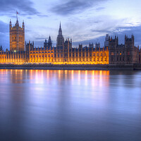 Buy canvas prints of Big Ben and the houses of Parliament by David French