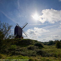 Buy canvas prints of Brill windmill in the Autumn sunshine by Julie Tattersfield