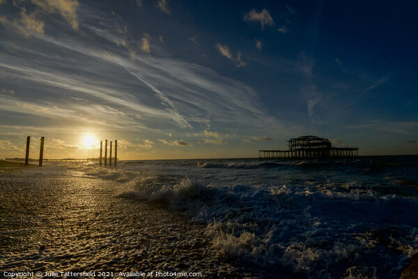 Brighton sunrise Picture Board by Julie Tattersfield
