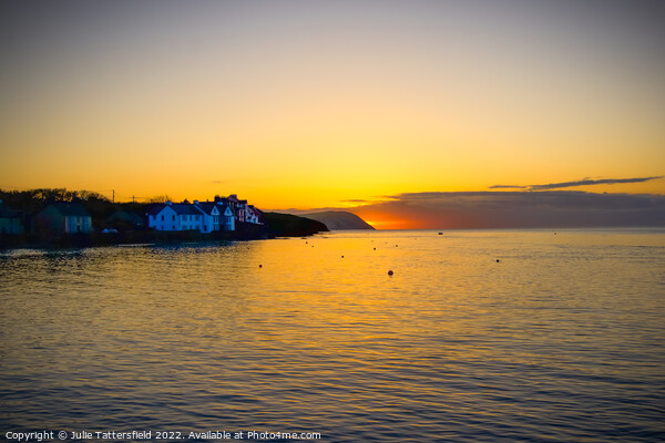 Wales coastal sunset beach glow Picture Board by Julie Tattersfield