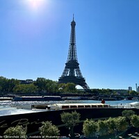 Buy canvas prints of Eiffel Tower Paris  by Julie Tattersfield