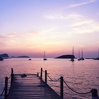 Buy canvas prints of Sunrise in Es Cana Ibiza by Julie Tattersfield