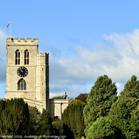 Buy canvas prints of St Marys Church Oxfordshire  by Julie Tattersfield