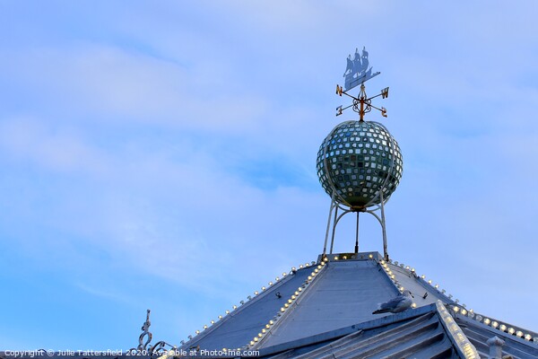 Brighton pier disco ball weather vane Picture Board by Julie Tattersfield