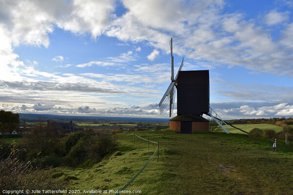 Oxfordshire Brill Windmill standing proud above th Picture Board by Julie Tattersfield