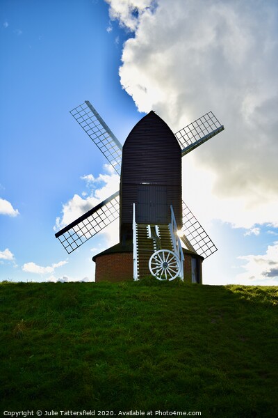 Landscape of Brill windmill Oxfordshire dividing t Picture Board by Julie Tattersfield