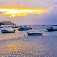 Buy canvas prints of Sunset in Pembrokeshire Newport by Julie Tattersfield
