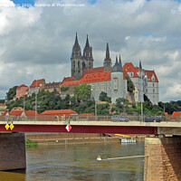 Buy canvas prints of Albrechtsburg Castle and Meissen Cathedral by Laurence Tobin