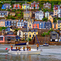 Buy canvas prints of Dartmouth Harbour by Laurence Tobin