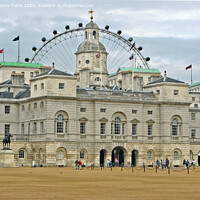 Buy canvas prints of Horse Guards Parade and London Eye by Laurence Tobin