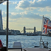 Buy canvas prints of View from a Thames Clipper by Laurence Tobin