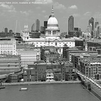 Buy canvas prints of St Pauls Cathedral and City by Laurence Tobin
