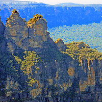 Buy canvas prints of The Blue Mountains. Sydney, New South Wales by Laurence Tobin