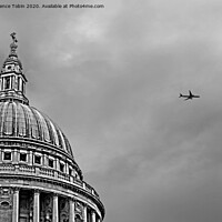 Buy canvas prints of Flight over St Pauls Cathedral by Laurence Tobin