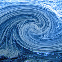 Buy canvas prints of Abstract Whirlpool by Laurence Tobin