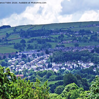 Buy canvas prints of Bingley from Baildon Moor, West Yorkshire by Laurence Tobin
