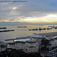 Buy canvas prints of Shipping in Gibraltar Straits by Laurence Tobin