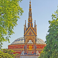 Buy canvas prints of Albert Memorial and Hall, London by Laurence Tobin