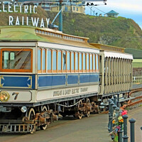 Buy canvas prints of Manx Electric Railway, Isle of Man by Laurence Tobin