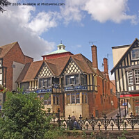 Buy canvas prints of Tudor Buildings in Colchester, Essex by Laurence Tobin