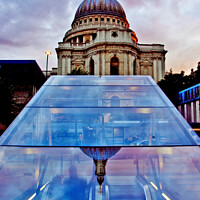 Buy canvas prints of St PaulsCathedral  Reflected by Laurence Tobin