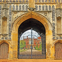 Buy canvas prints of Gatehouse for St Osyth Priory, Essex by Laurence Tobin